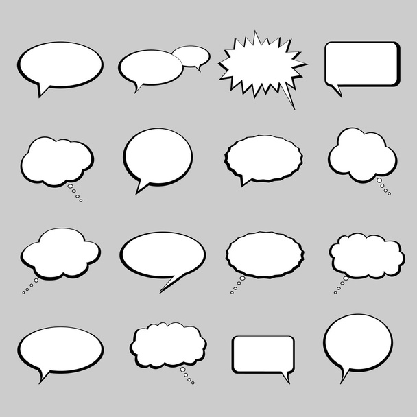 Talk and speech balloons or bubbles - Vector, Image