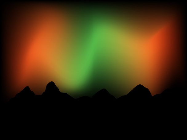 aurores boréales - Vecteur, image
