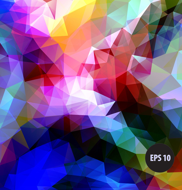Abstract geometric background of triangular polygons - Vector, Image