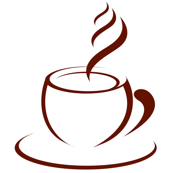 Hot coffee - Vector, Image