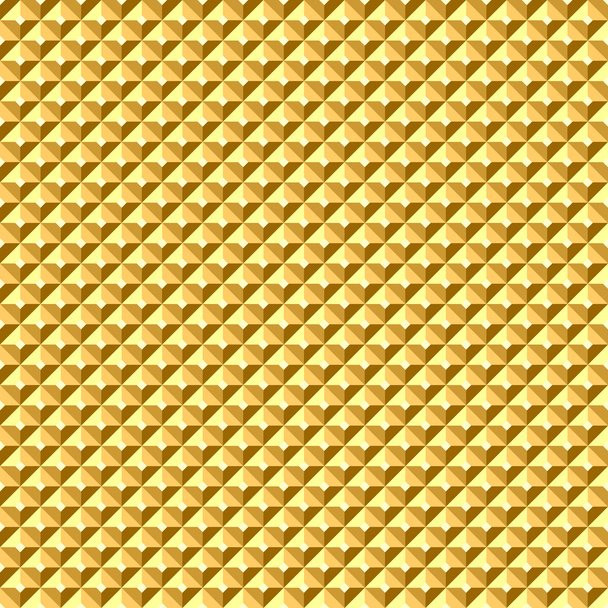 Seamless golden geometric relief texture.  - Vector, Image