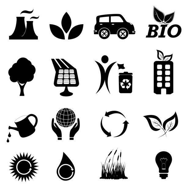 ekologia związane z symbolami - Wektor, obraz