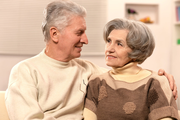 Senior couple at home - Foto, Imagen