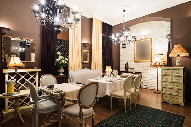 Classic Restaurant interior - Fotografie, Obrázek