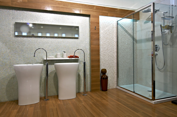 Kortárs fürdőszoba interior - Fotó, kép