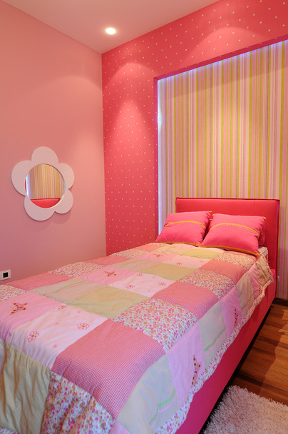 Girl's bedroom interior - Fotó, kép