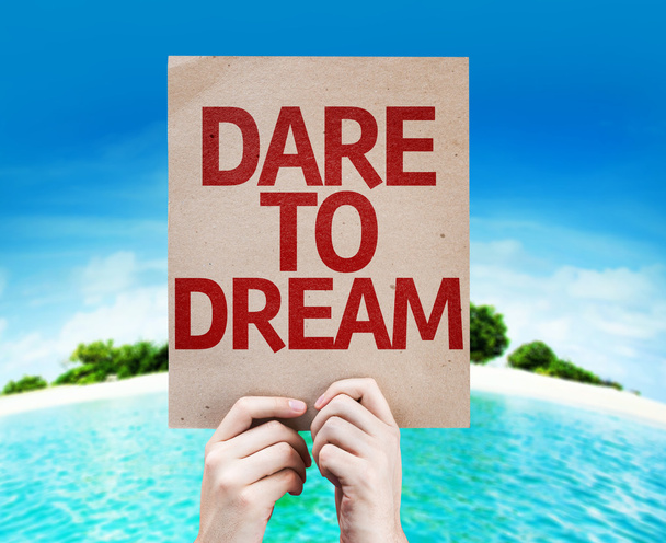Dare To Dream картка з пляжем
 - Фото, зображення