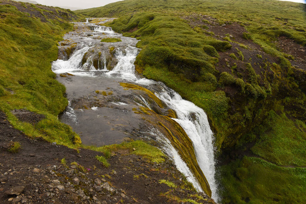 View at a river on Snaefellsnes penisola in Iceland - 写真・画像