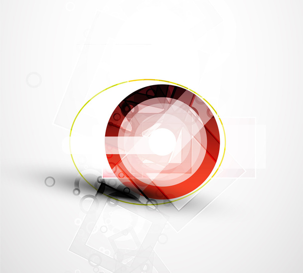 Abstract techno circle vector background - Vector, Image