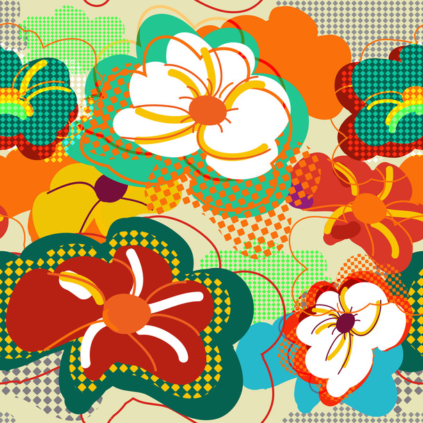 Abstract floral pattern - Vektor, Bild