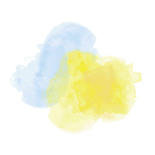 Colorful watercolor illustration on white background - 6 - ベクター画像