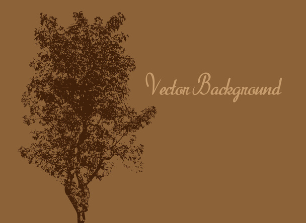 Urban Tree Vector Banner - Vecteur, image