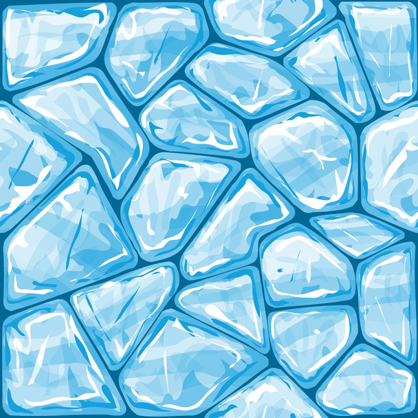Kék jég zökkenőmentes minta - Vektor, kép