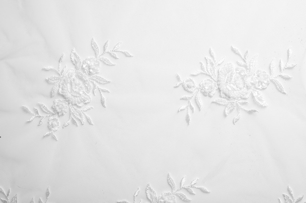 Texture. lace on the fabric. Photo lace fabric produced in the studio - Foto, Imagem