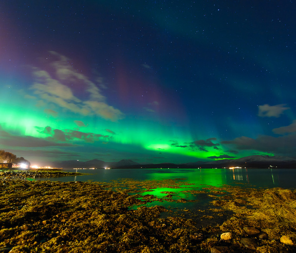 a sarki fény, Norvégia - Fotó, kép