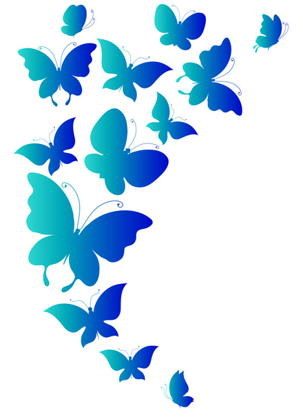 Butterflies card design - Vetor, Imagem