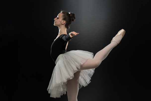 Modern Style Dancer Posing On Studio Background - Фото, зображення