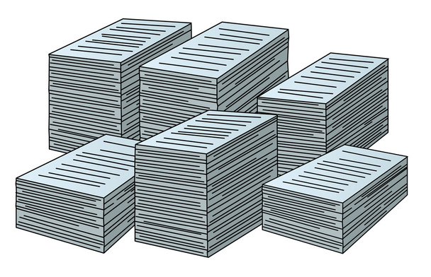 Vector stacks of papers - Vektor, Bild