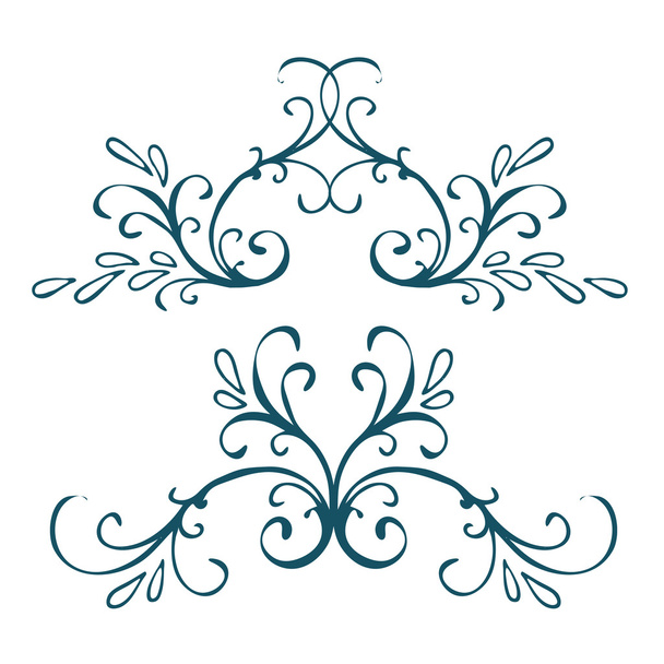 Calligraphic design element - Vetor, Imagem