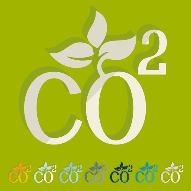 значок діоксиду CO2
 - Вектор, зображення
