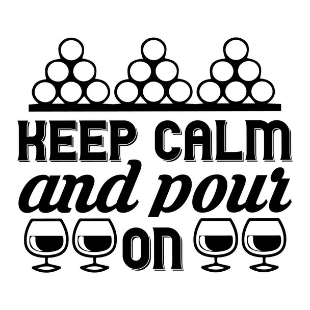 Wine quotes t-shirt design - Vector, Image