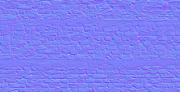 Normal map texture Bricks, texture mapping Normal - Photo, image
