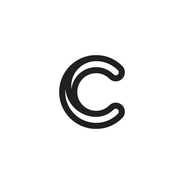Initial letter C vector logo design concept. - Vektör, Görsel