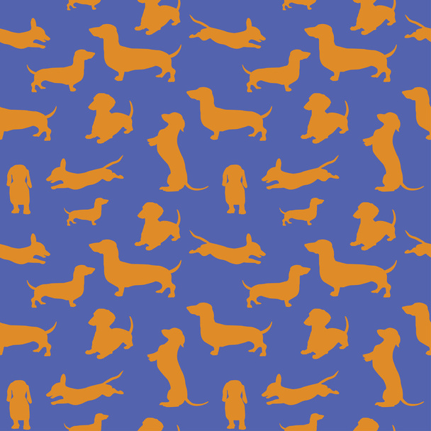 Seamless pattern with dog - Вектор,изображение