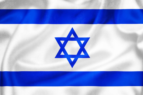 Grunge 3D illustration of Israel flag, concept of Israel  - Fotografie, Obrázek