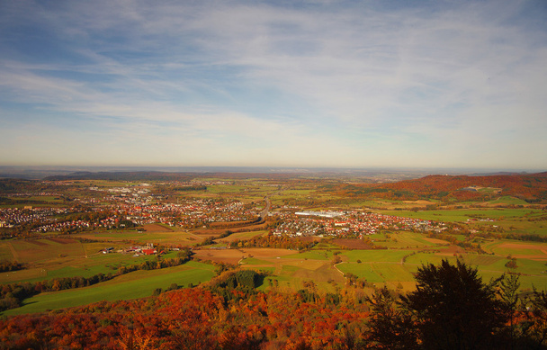 hohenzollern Kalesi: Sonbahar, Alman sırasında swabian içinde görünüm - Fotoğraf, Görsel