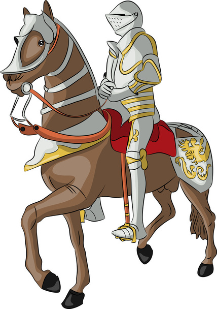 ベクトルの中世の騎士 - ベクター画像