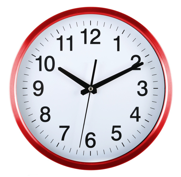 Nástěnné hodiny izolované na bílém. 10: 10. - Fotografie, Obrázek
