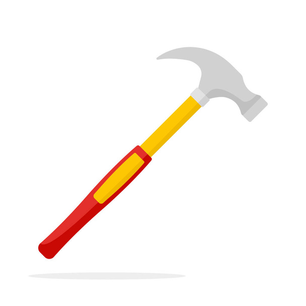 Hammer isolated on white background - Vector, Image