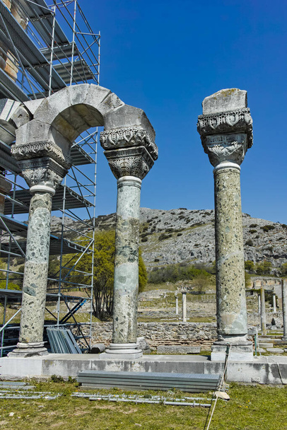 Ruins of the Antique city of Philippi, Eastern Macedonia and Thrace, Greece - Photo, Image
