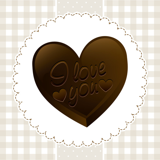 chocolate design - Vector, Image