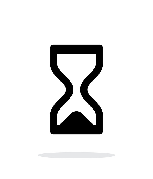 Hourglass ended icon on white background. - Vektör, Görsel
