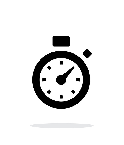 Stopwatch icon on white background. - ベクター画像