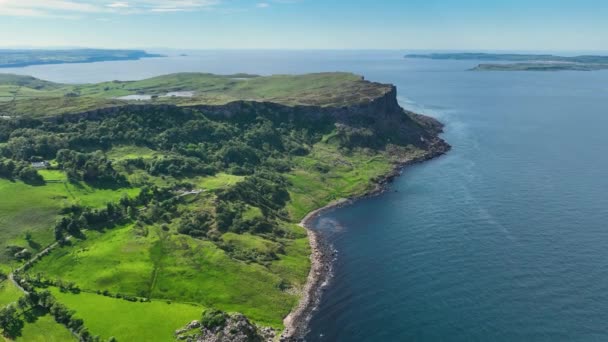 Aerial Video of Murlough Bay and Fair Head Co Antrim Northern Ireland - Záběry, video