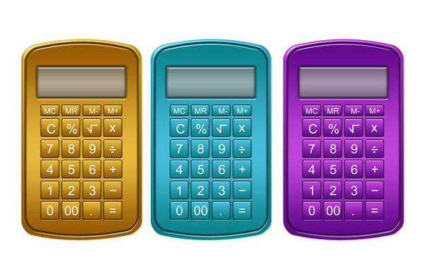 kolorowe kalkulator - Zdjęcie, obraz