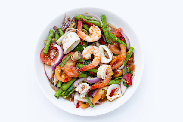 Тайский салат с морепродуктами - Фото, изображение