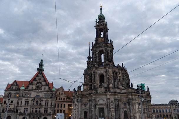 Dresden, Saxon, Germany, July 10, 2022 Historic old church of the court in the city center - Foto, imagen