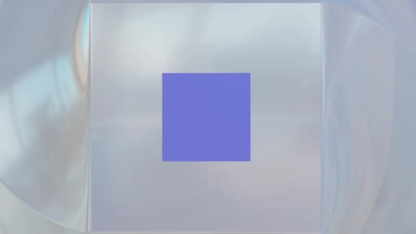 Перлинна абстрактна структура, фіолетова квадратна рамка з'являється посередині, щоб розмістити сам текст, через деякий час рамка рухається, і зображення повертається до початкової форми. Безшовний відео фон
 - Кадри, відео