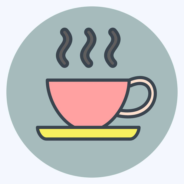 Icon Espresso. suitable for education symbol. color mate style. simple design editable. design template vector. simple illustration - Vektor, obrázek