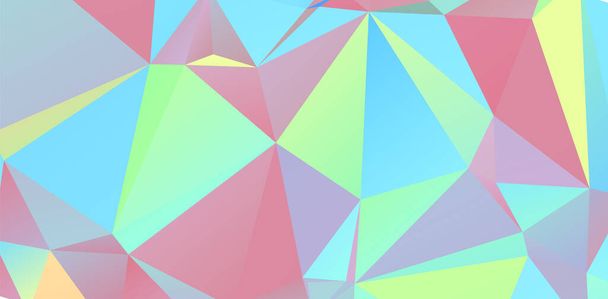 Light Multicolor, Rainbow vector low poly layout. Colorful abstract illustration with gradient.  Polygonal design for your web site - Wektor, obraz