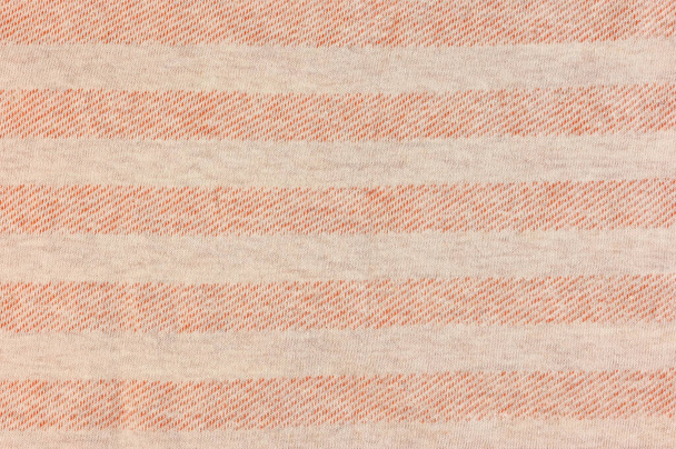 fabric with orange and ivory horizontal stripes - Zdjęcie, obraz