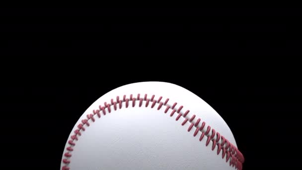 Baseball bat and ball Transition, clip on transparent alpha channel backgrounds for easy drag and drop. - Metraje, vídeo