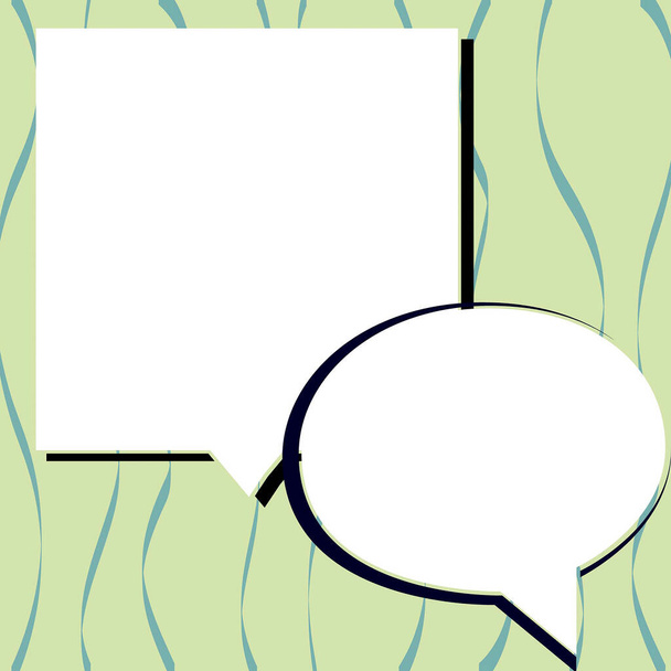 Design Drawing Of Some Comic Frames As Background With Speech Bubbles - Foto, immagini