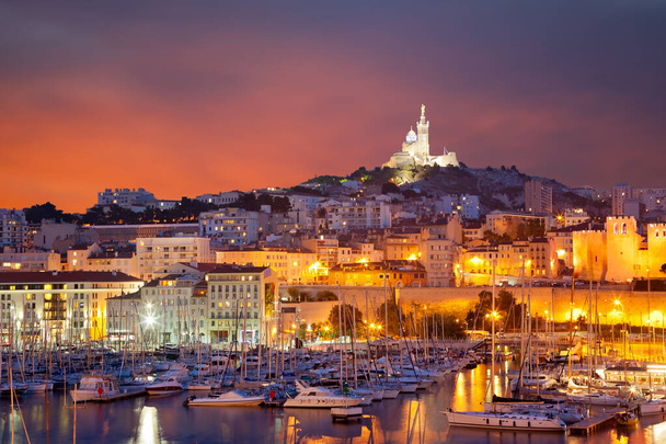 Πανοραμική θέα στη Μασσαλία, Προβηγκία, Γαλλία  - Φωτογραφία, εικόνα