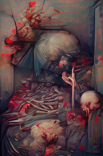 art color of morgue in hospital - Zdjęcie, obraz