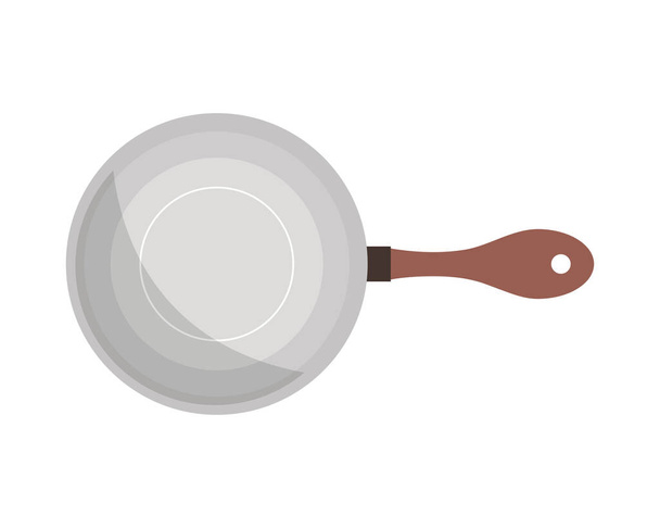 pan utensil kitchen icon isolated - Vetor, Imagem